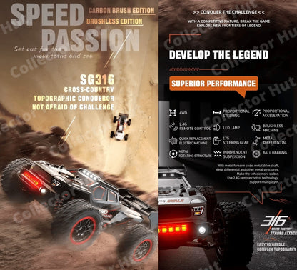 ZLL SG316 Beast Pro / Max High Speed Off Road RC Dirt Buggy 40-80kmH
