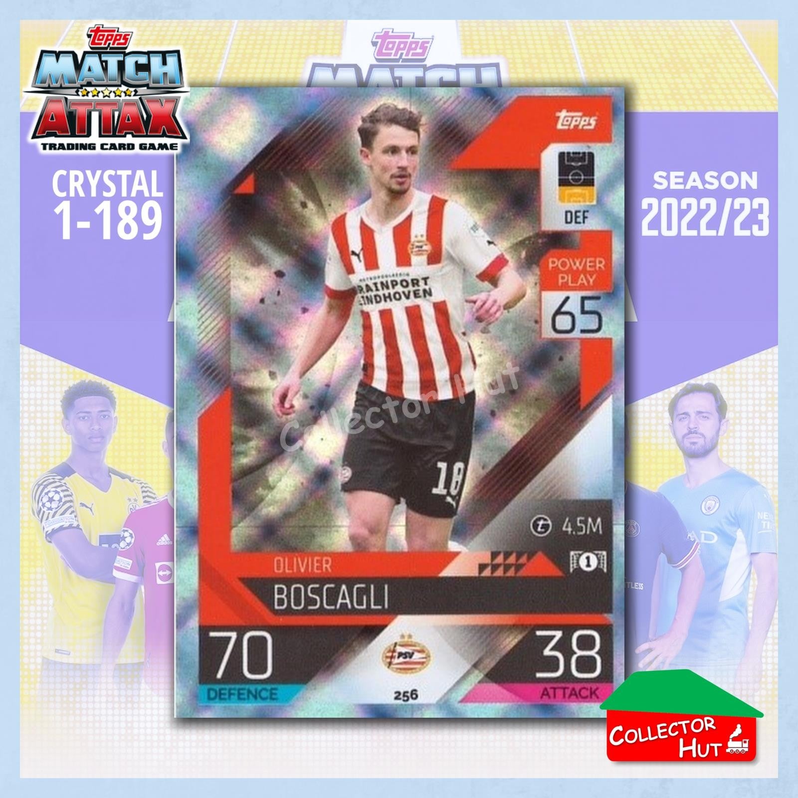 Topps Match Attax Europa Champions League 2022/23 Crystal Parallel Cards 190-387