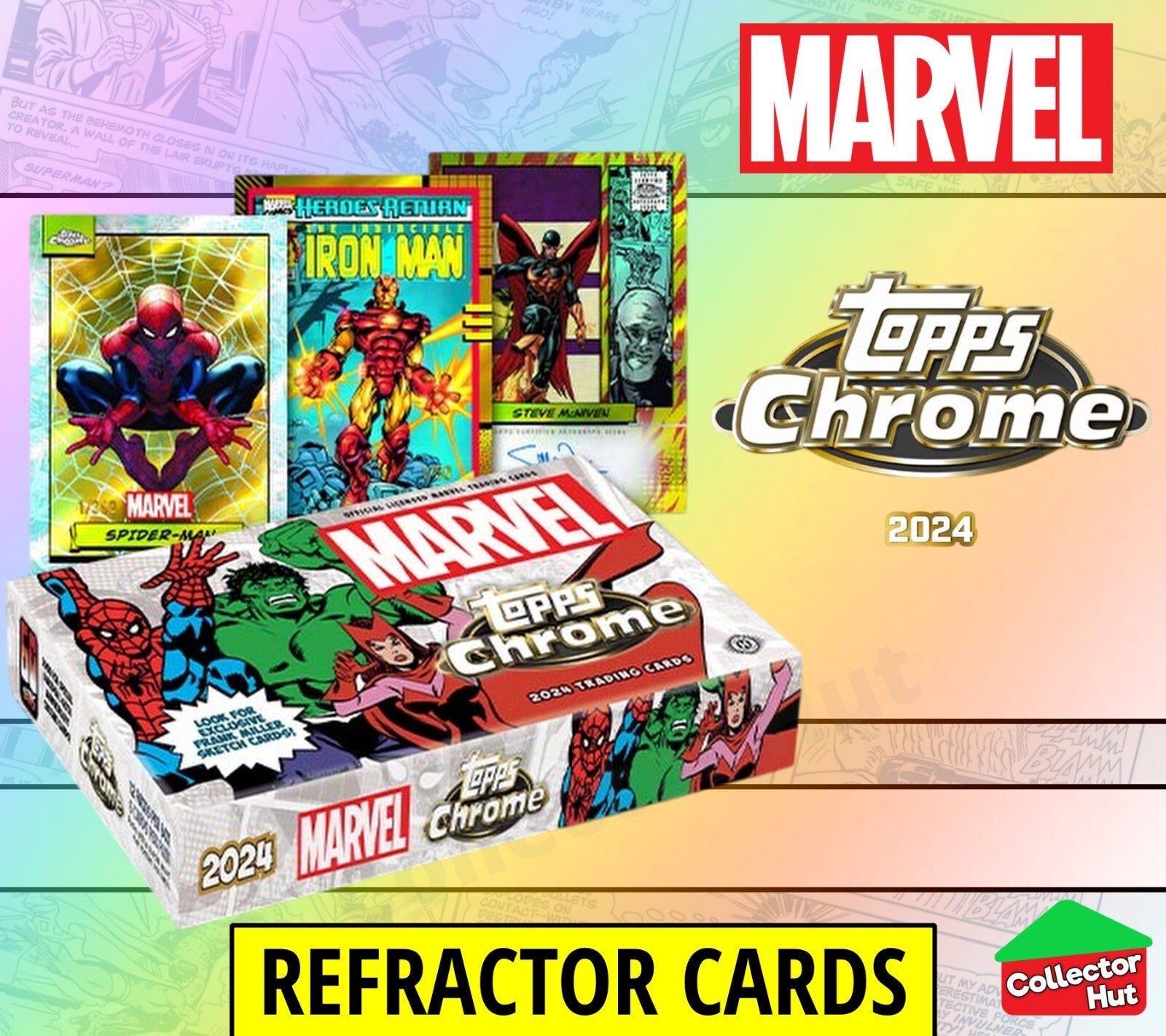 Marvel Topps Chrome 2024 REFRACTOR Card Collection YOU CHOOSE