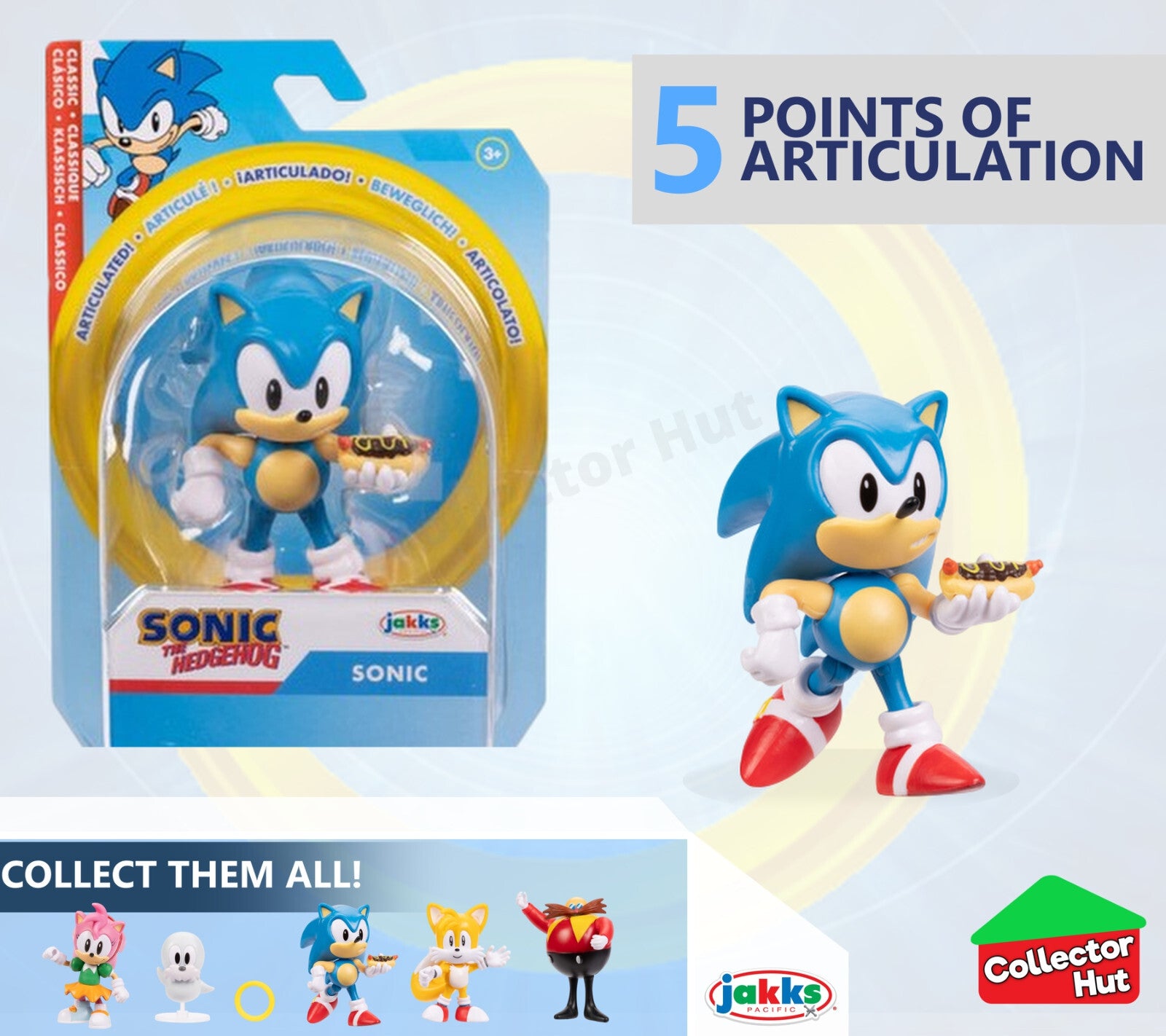 Sonic the Hedgehog Figures 2.5" JAKKS Posable Collectible CHOOSE YOUR CHARACTER