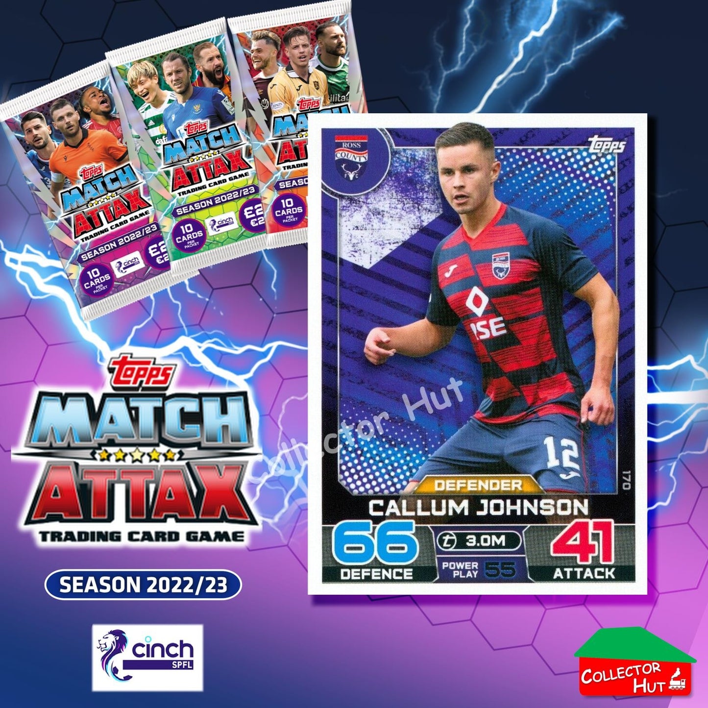 TOPPS MATCH ATTAX SPFL 2022/23 #163-264 Choose Your Card