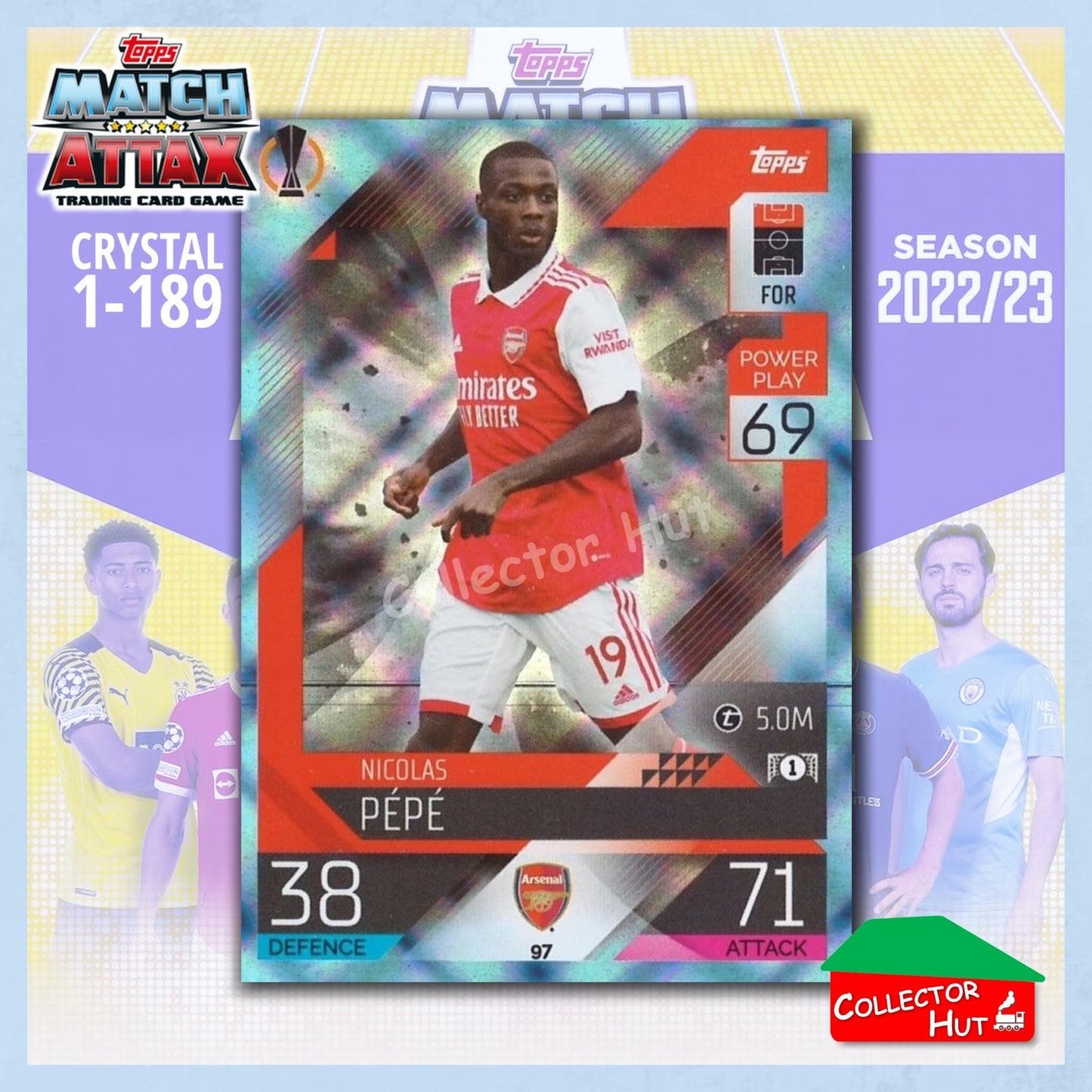 Topps Match Attax Europa Champions League 2022/23 Crystal Parallel Cards 1-189