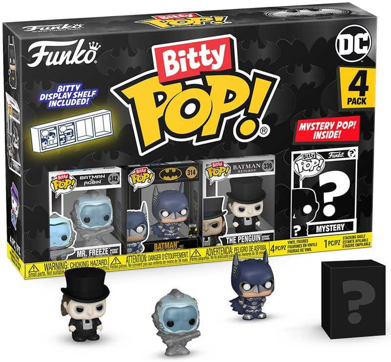 Funko Bitty Pop! Batman 85th Anniversary 4 Pack Series 1 - 4 + Mystery Batman