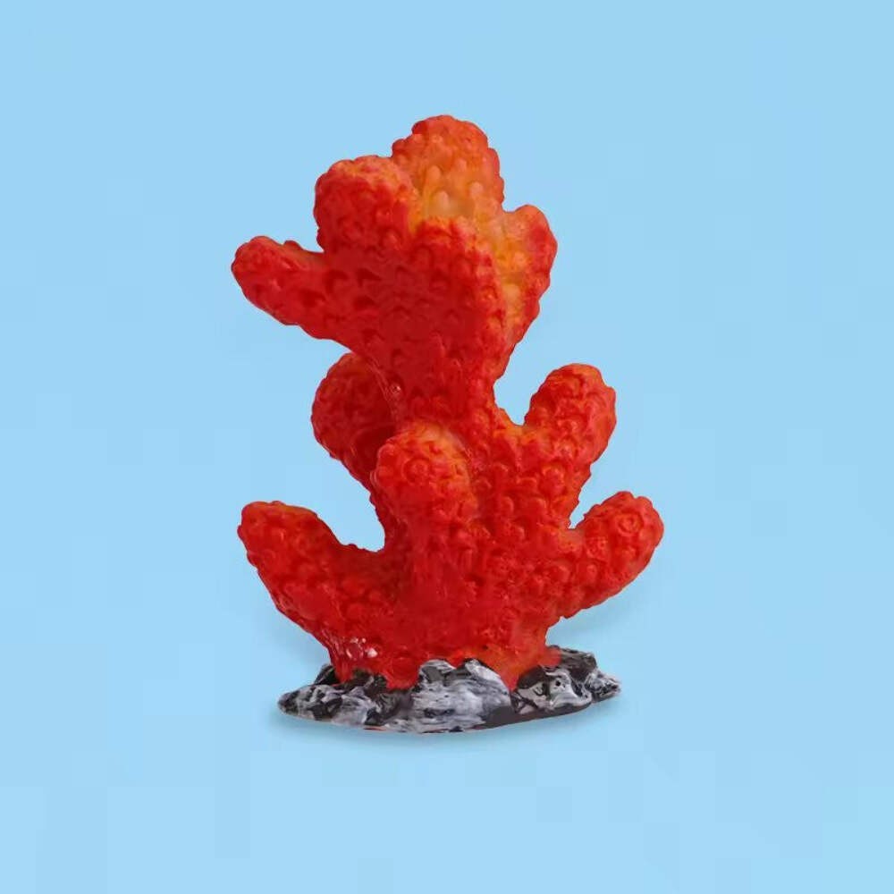 Mini Aquarium Medium Decorations Natural Coral Plants