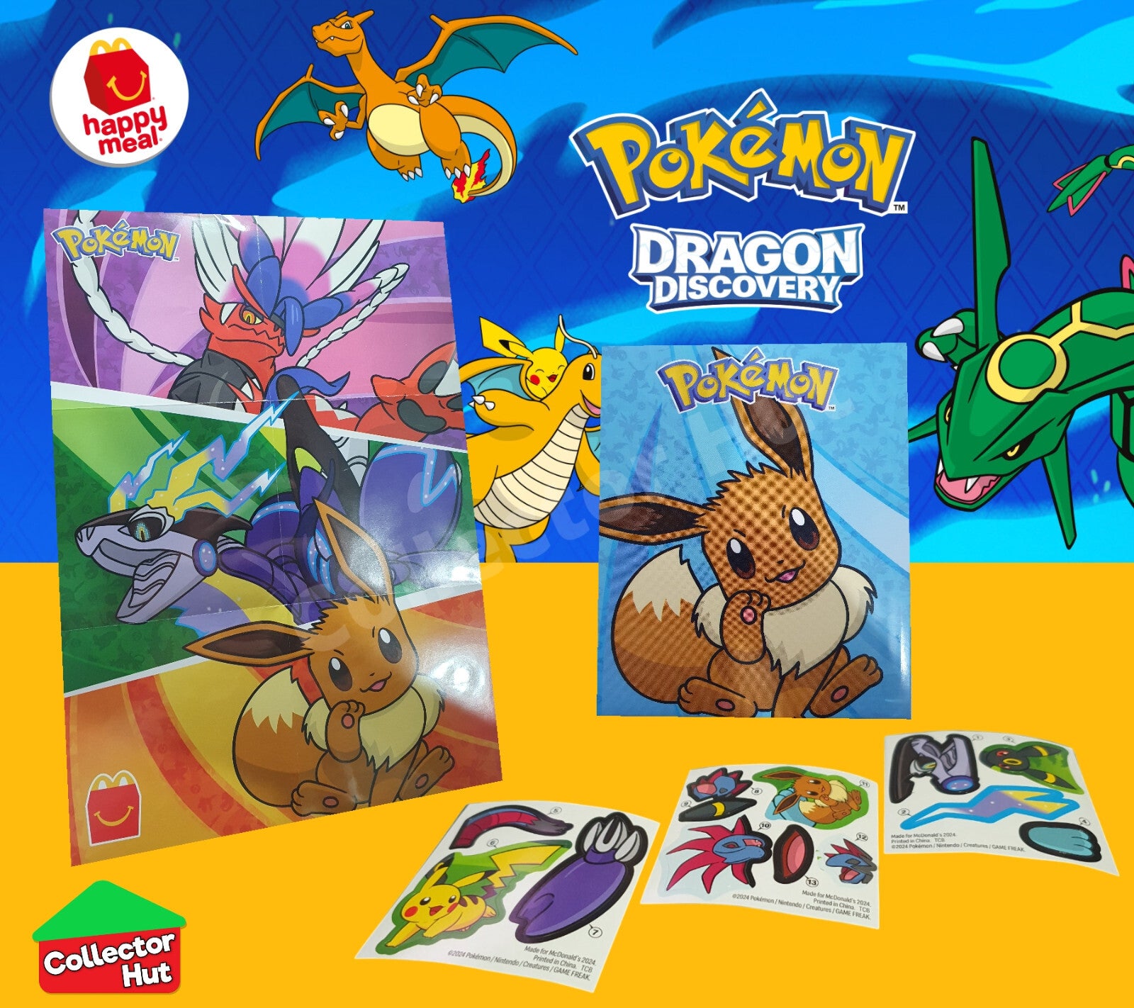 McDonalds Pokémon 2025 Dragon Discovery Card Collection Happy Meal