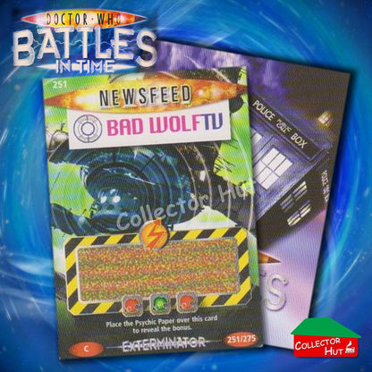 DOCTOR WHO Battles in Time #140-275 EXTERMINATOR RARE & COMMON Cards YOU CHOOSE