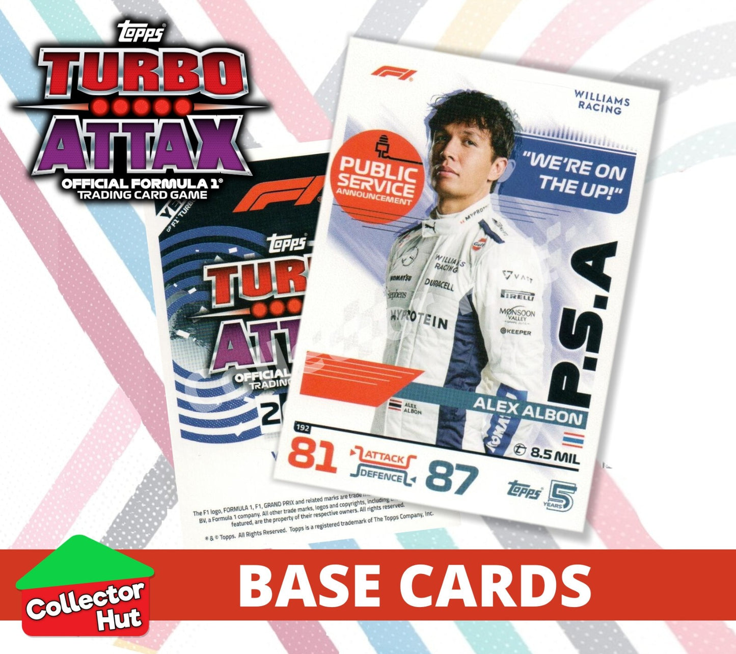Topps Turbo Attax Formula 1 F1 2024 #167-312 Base Cards YOU CHOOSE