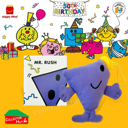 McDonalds Happy Meal Mr Men Little Miss 2024 & 2021 50th Anniversary Plush Toys