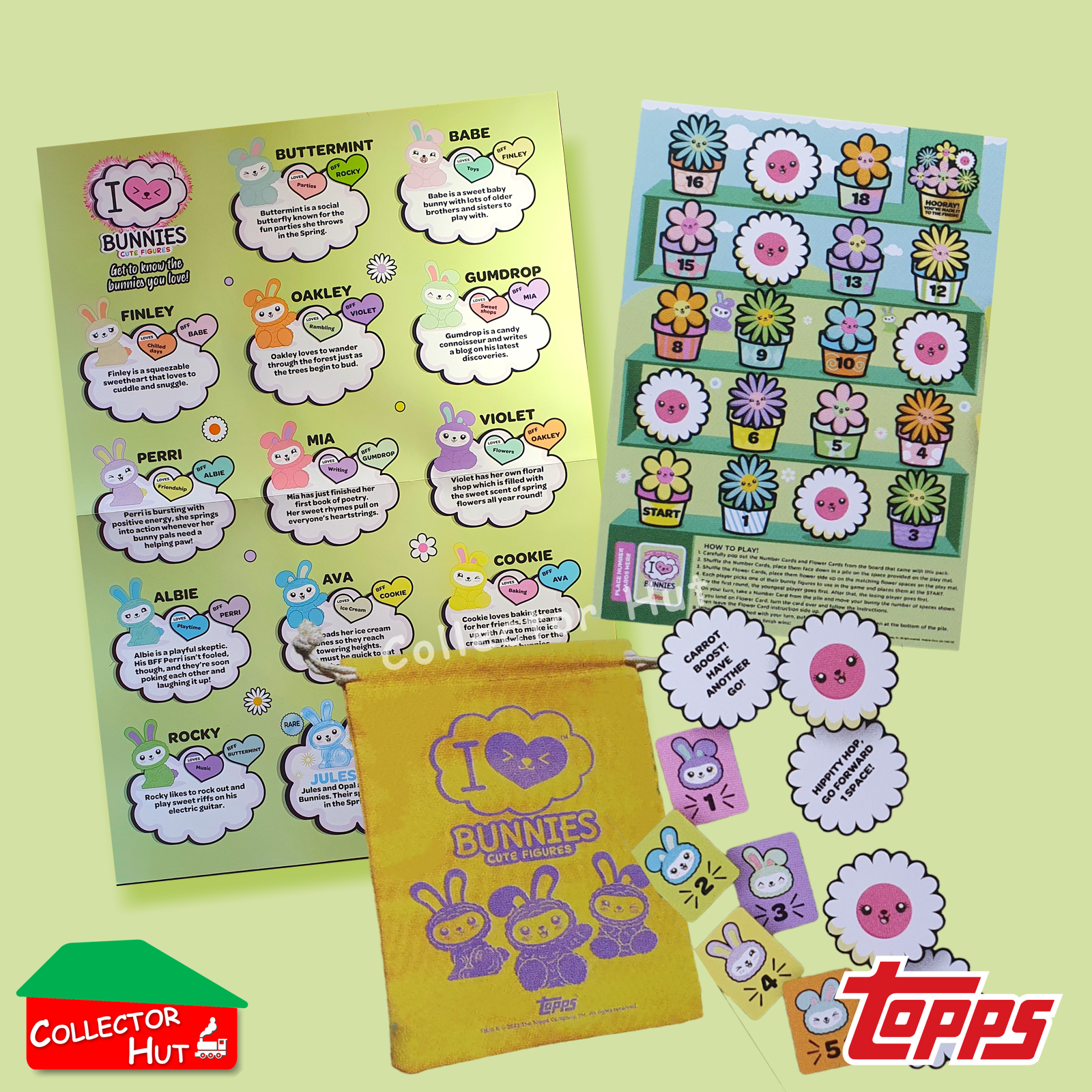 Topps I Love Bunnies Spring Edition Cute Blind Bag Mini Figures