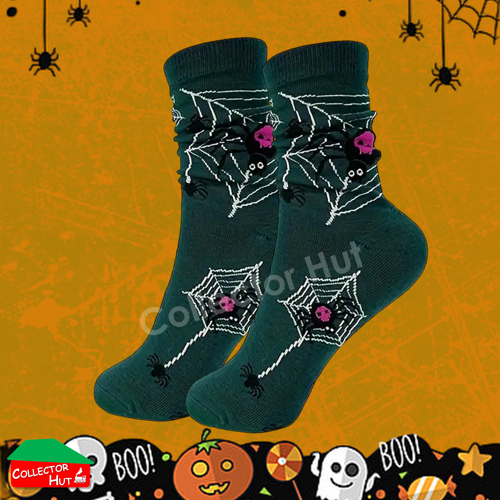 Happy Crew Socks Novelty HALLOWEEN Cotton Blend Anti-Odor Unisex CUSTOM Gift Set
