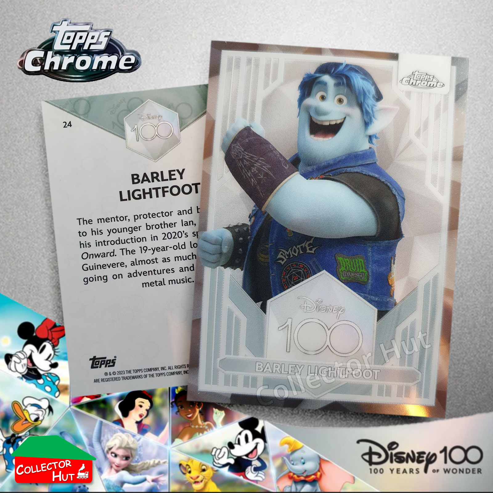 Disney 100 Topps Chrome 2023 Base Cards 1-100 Pick Singles to Complete Your Set