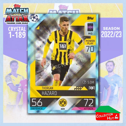 Topps Match Attax Europa Champions League 2022/23 Crystal Parallel Cards 190-387