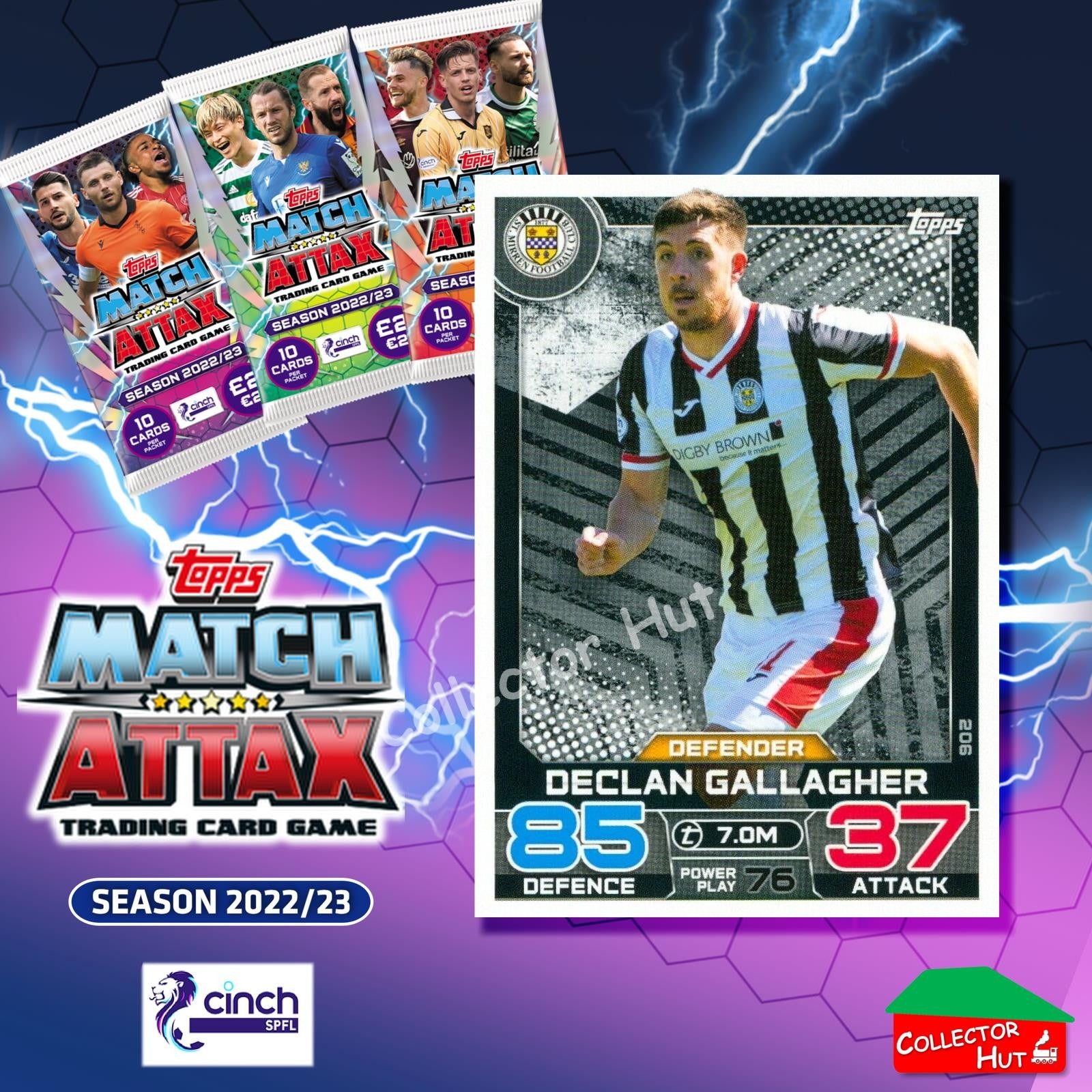 TOPPS MATCH ATTAX SPFL 2022/23 #163-264 Choose Your Card