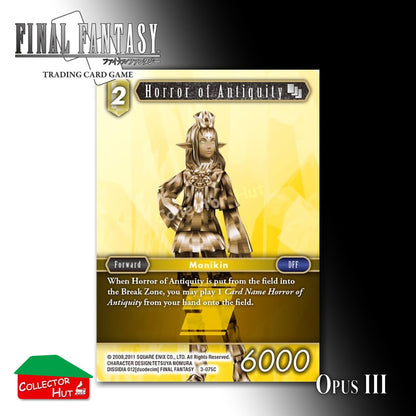 Final Fantasy Trading Card Game OPUS III 3 Singles You Choose