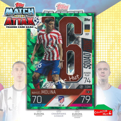 Topps Match Attax Extra 2022/23 Parallel CRYSTAL & EMERALD Cards YOU CHOOSE