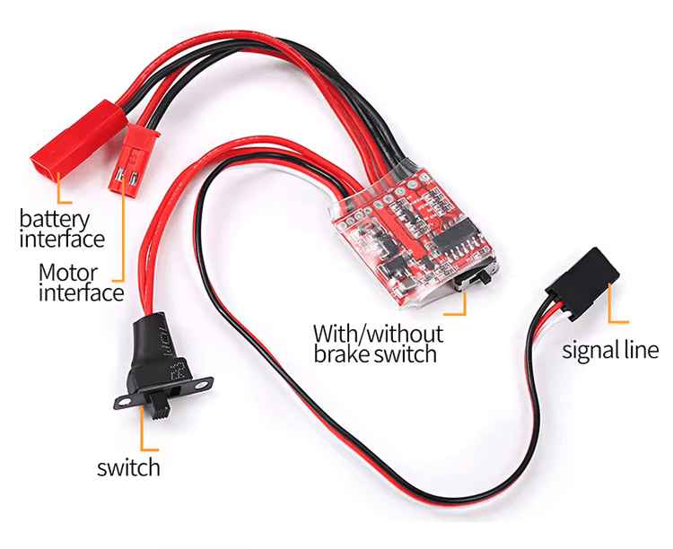 RC Model ESC Micro Speed Controller Upgrade Conversion Kit 30A