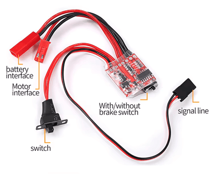 RC Model ESC Micro Speed Controller Upgrade Conversion Kit 30A