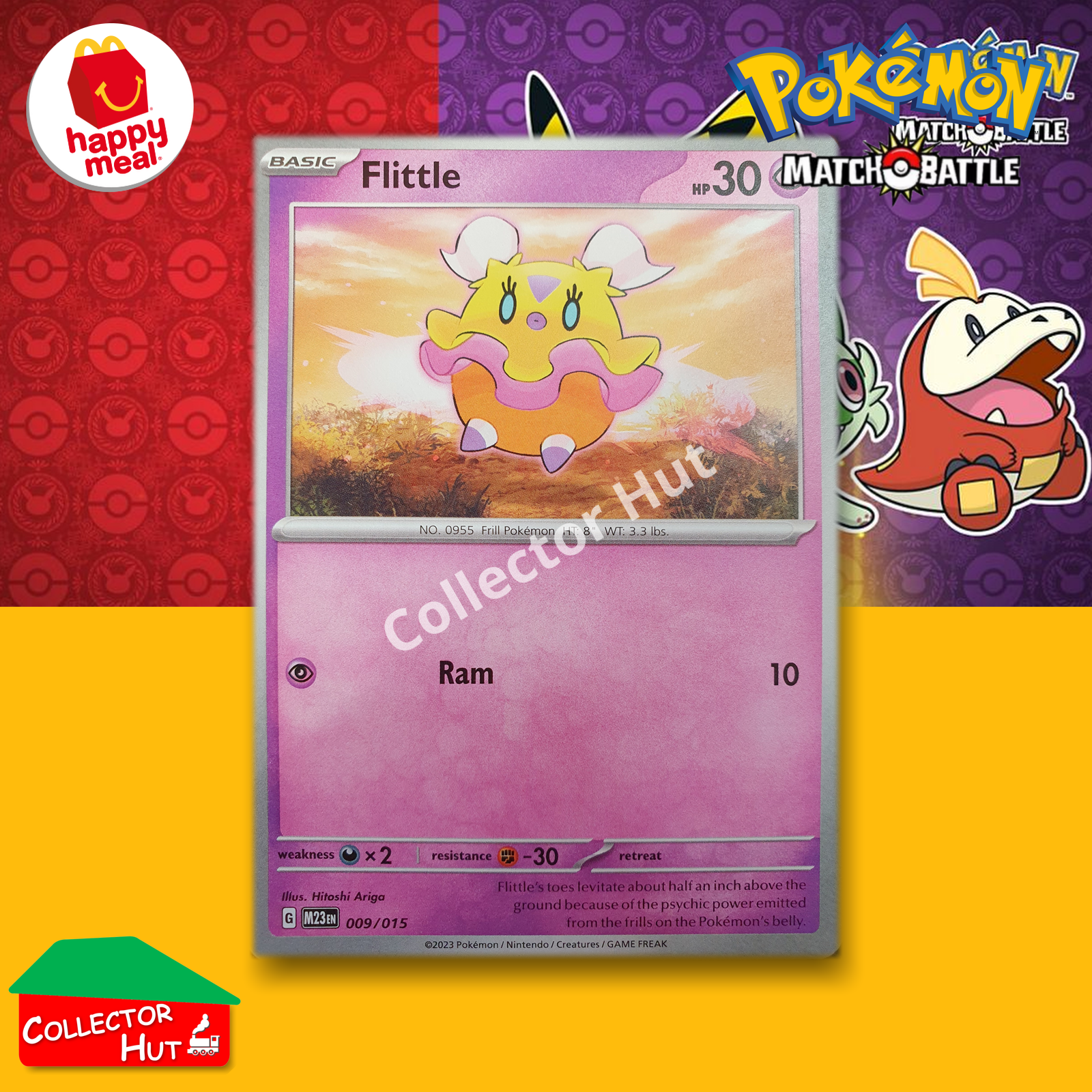 McDonald's Happy Meal 2023 Pokémon Match Battle SINGLE Trading Cards You Choose