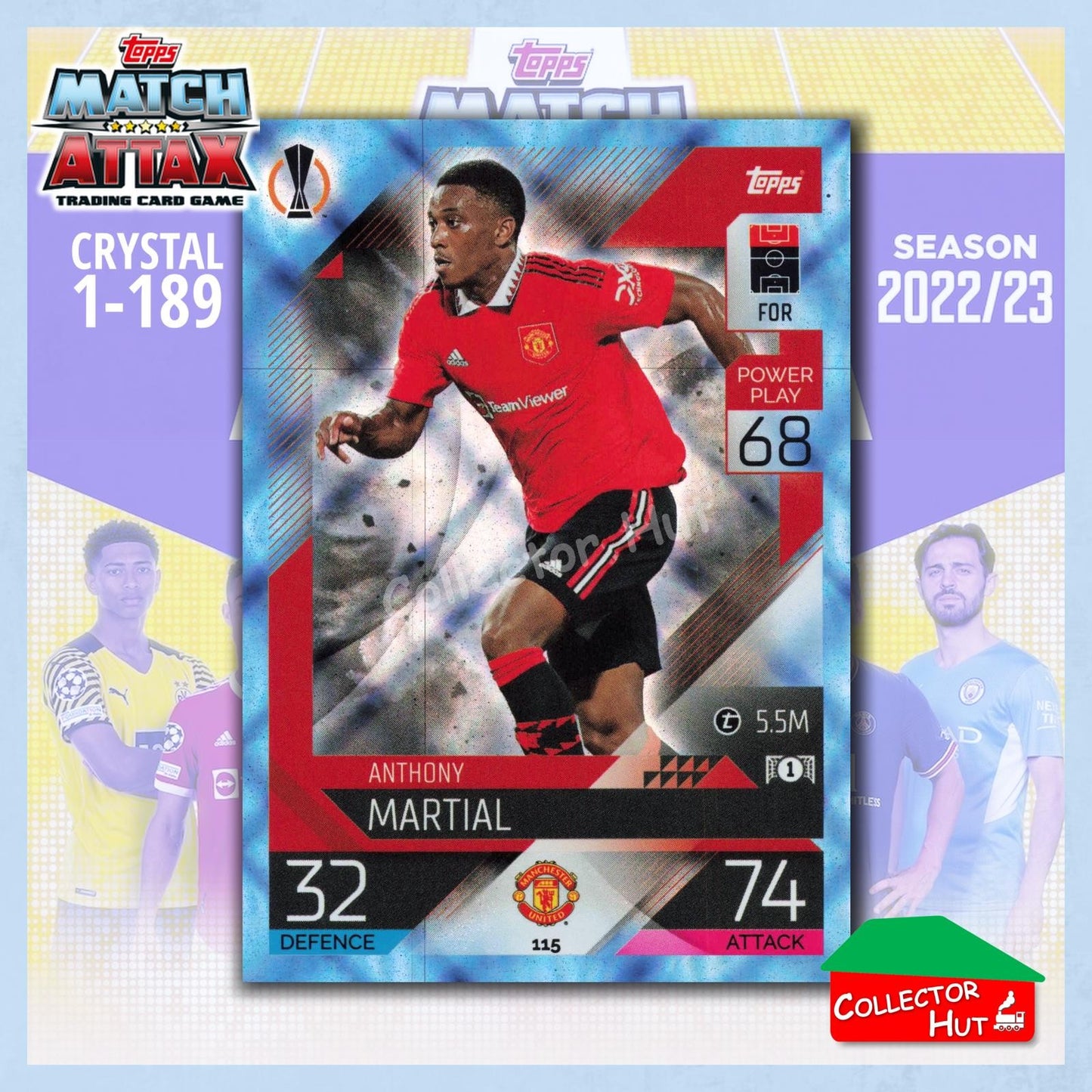 Topps Match Attax Europa Champions League 2022/23 Crystal Parallel Cards 1-189