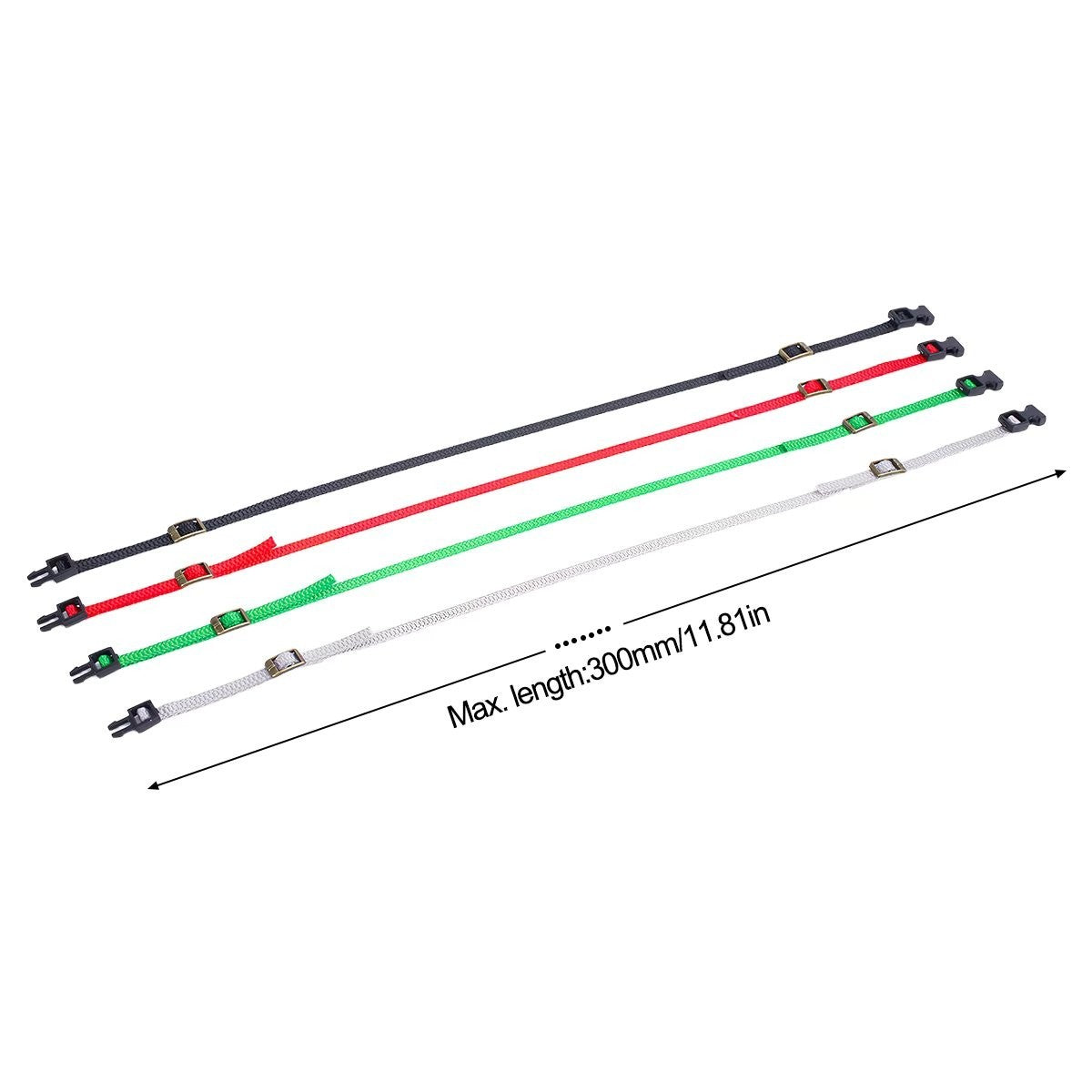 RC Car Truck Roof Rack Lugguage Straps Buckle 30cm 1/8 1/10 1/18 1/24