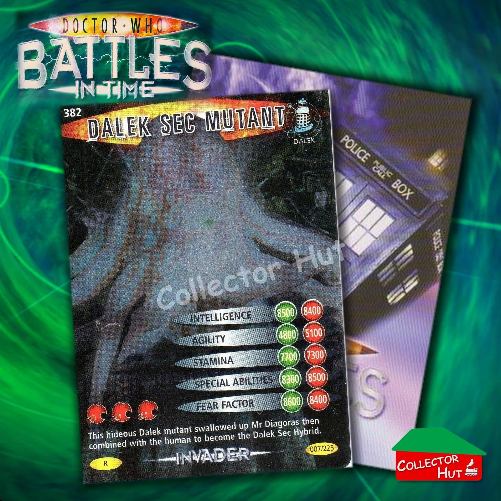 DOCTOR WHO Battles in Time #376-600 INVADER RARE & COMMON CARDS YOU CHOOSE