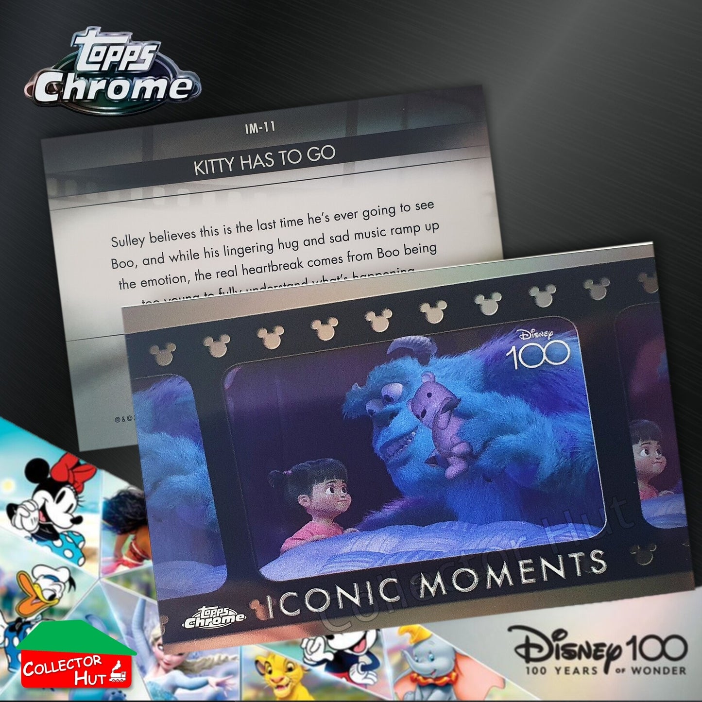 Disney 100 Topps Chrome 2023 RARE CARDS Off the Page Iconic Moments Stitch