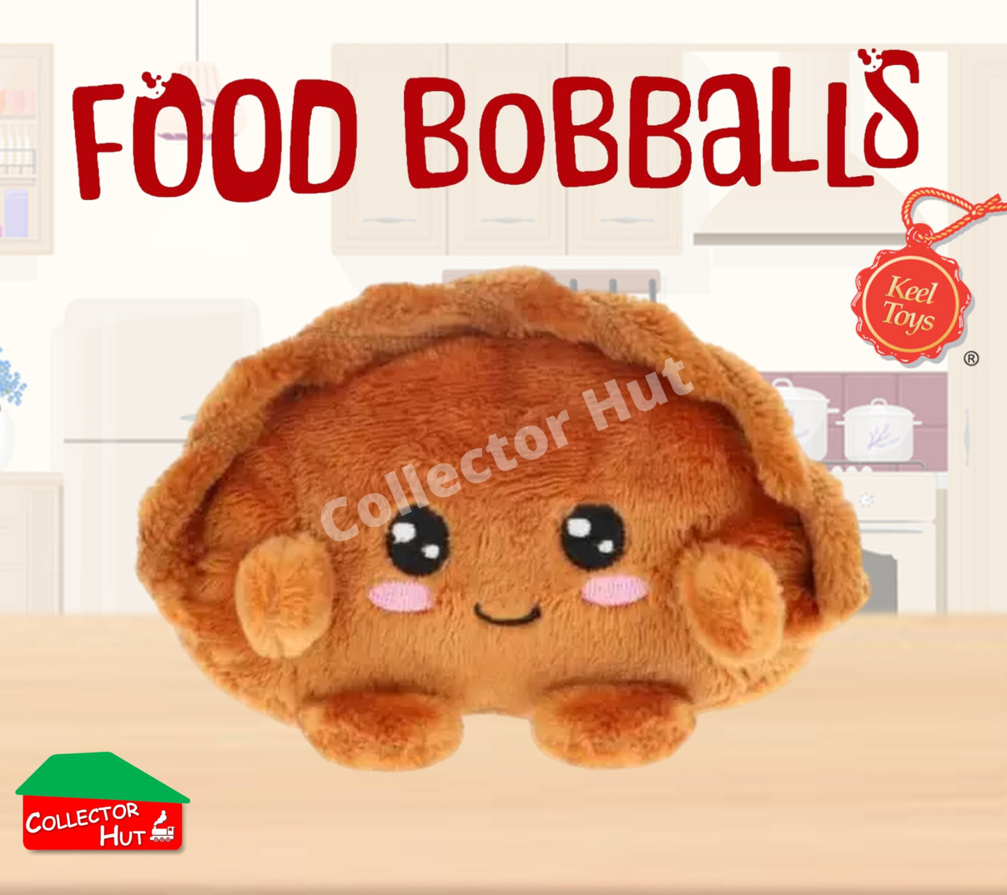 Food Bobballs Plush Toys Super Cute 8cm Collectible Characters from Keel