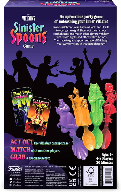 Disney Sinister Spoons Tabletop Party Game Funko Genuine 