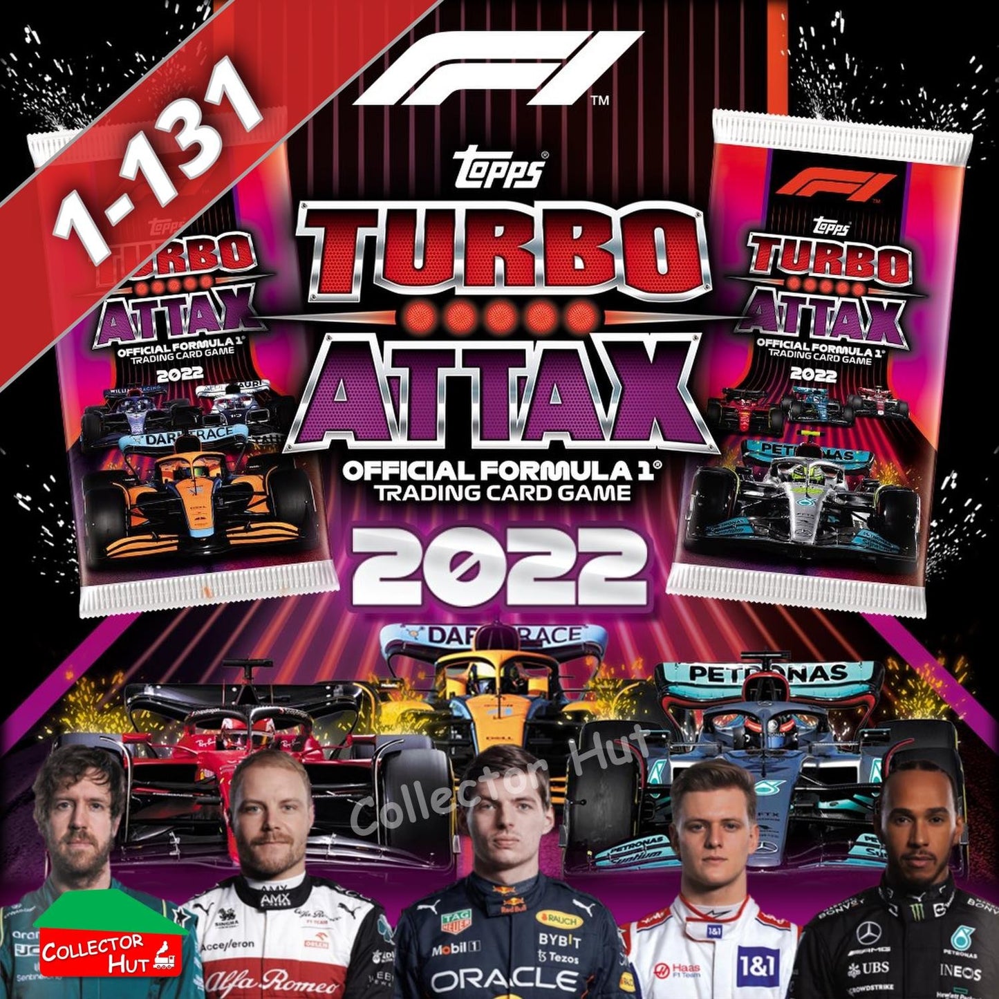 Topps Turbo Attax Formula 1 F1 2022 #1-131 Base Cards YOU CHOOSE