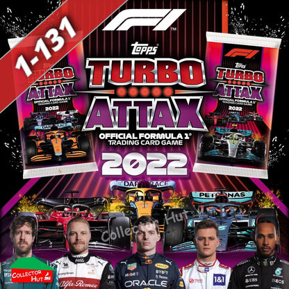 Topps Turbo Attax Formula 1 F1 2022 #1-131 Base Cards YOU CHOOSE