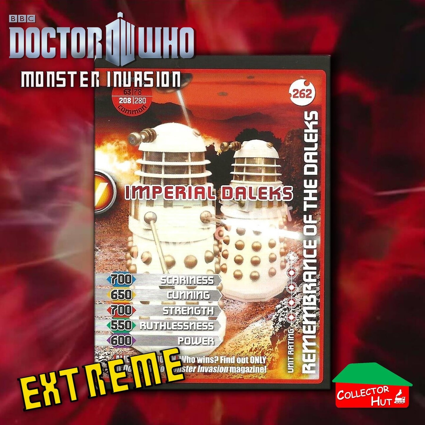 DOCTOR WHO Monster Invasion EXTREME Cards 166-344 New Fresh & Sleeved YOU CHOOSE