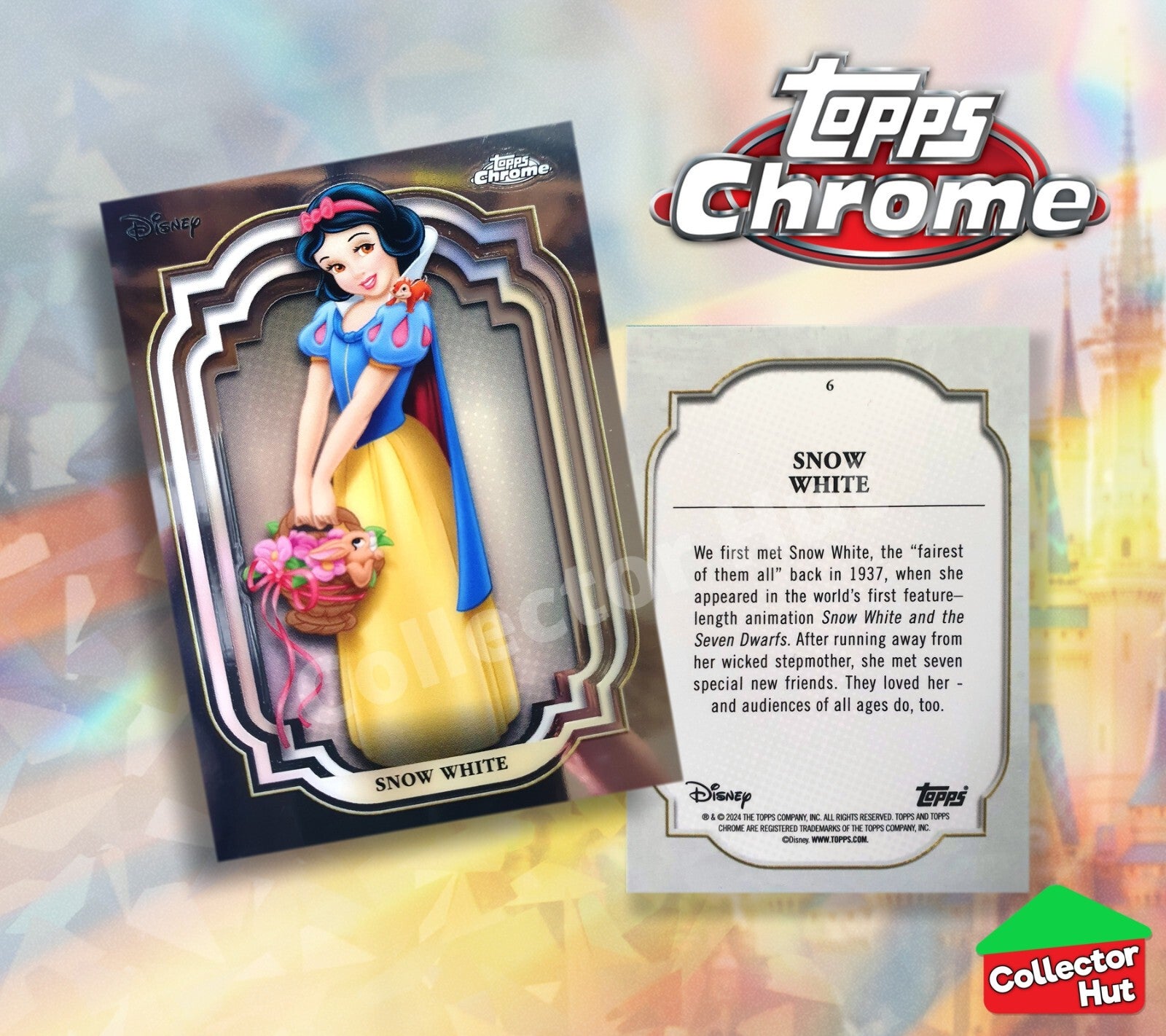 Disney Topps Chrome 2024 Base Cards 1-200 Pick Singles to Complete Your Set