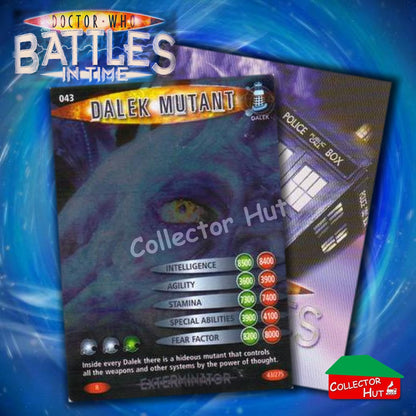 DOCTOR WHO Battles in Time #1-139 EXTERMINATOR RARE & COMMON Cards YOU CHOOSE