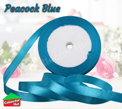 Satin Ribbon Roll Double Sided 23m Various Colours Sizes 10mm 15mm Widths