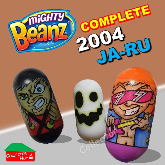 Mighty Beanz (2004) JA-RU Beans 1-36 & Rare COMPLETE BASE SET