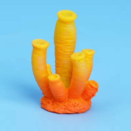 Mini Aquarium Medium Decorations Natural Coral Plants