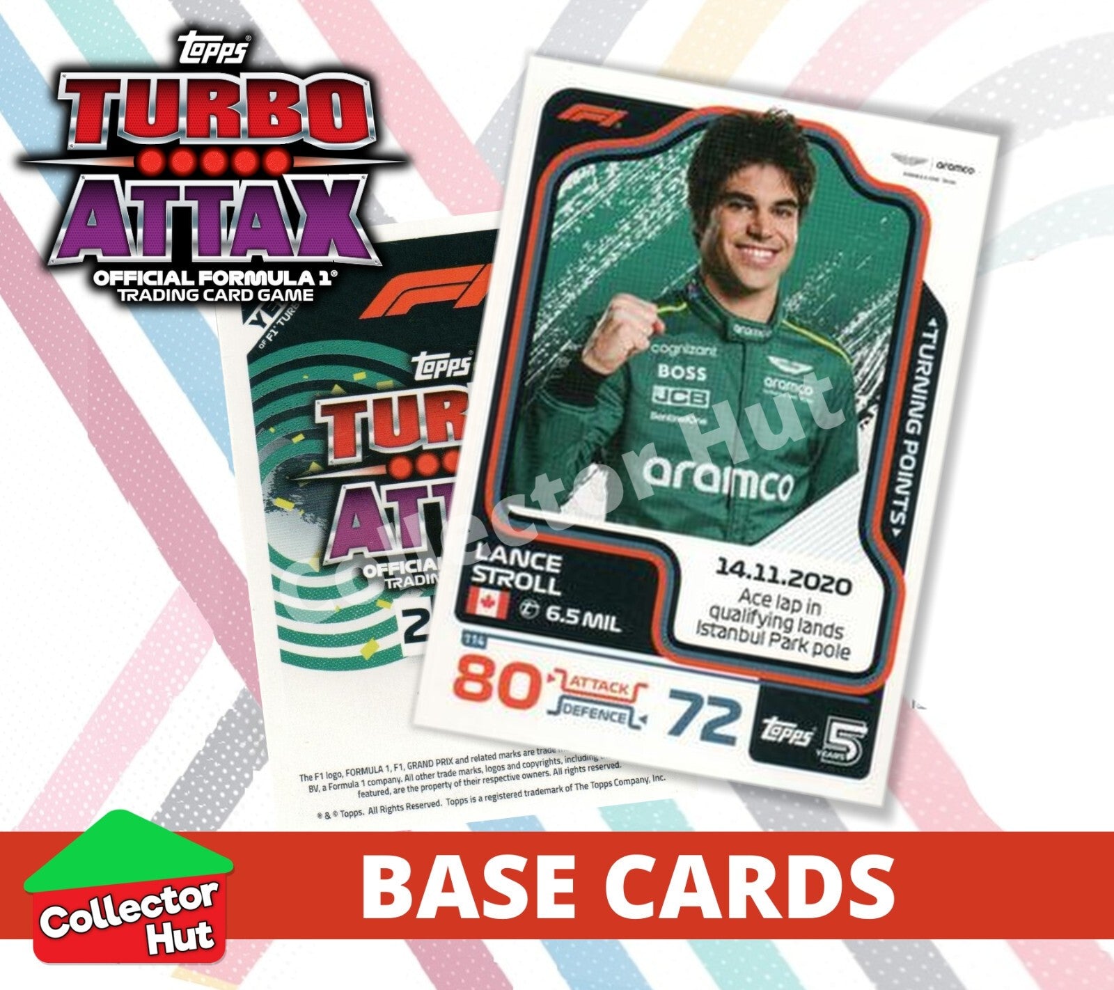 Topps Turbo Attax Formula 1 F1 2024 #1-166 Base Cards YOU CHOOSE