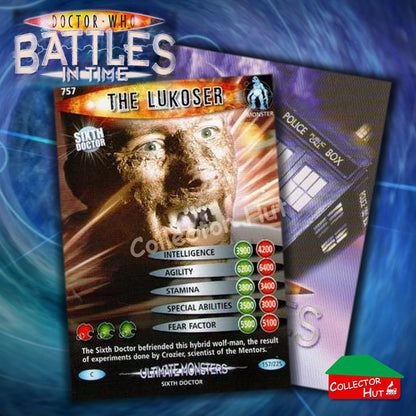 DOCTOR WHO Battles in Time #601-825 ULTIMATE MONSTERS RARE & COMMON Cards