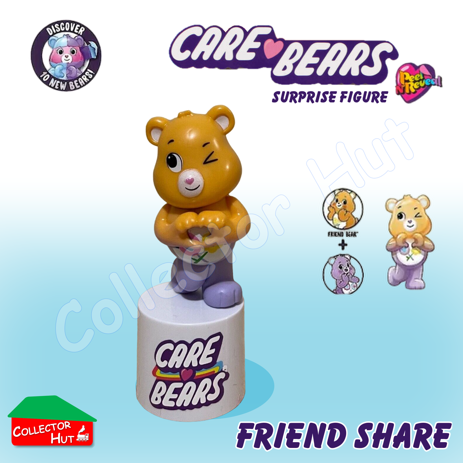 Care Bears Peel N' Reveal Surprise Figures (Identified)