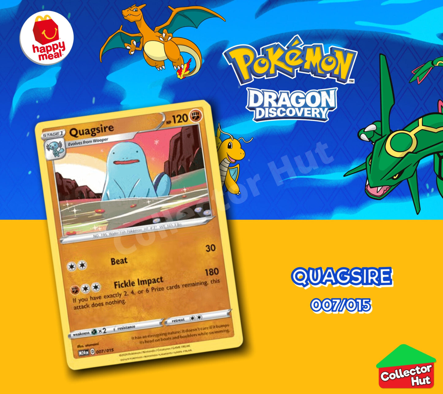 McDonalds Pokémon 2025 Dragon Discovery Card Collection Happy Meal