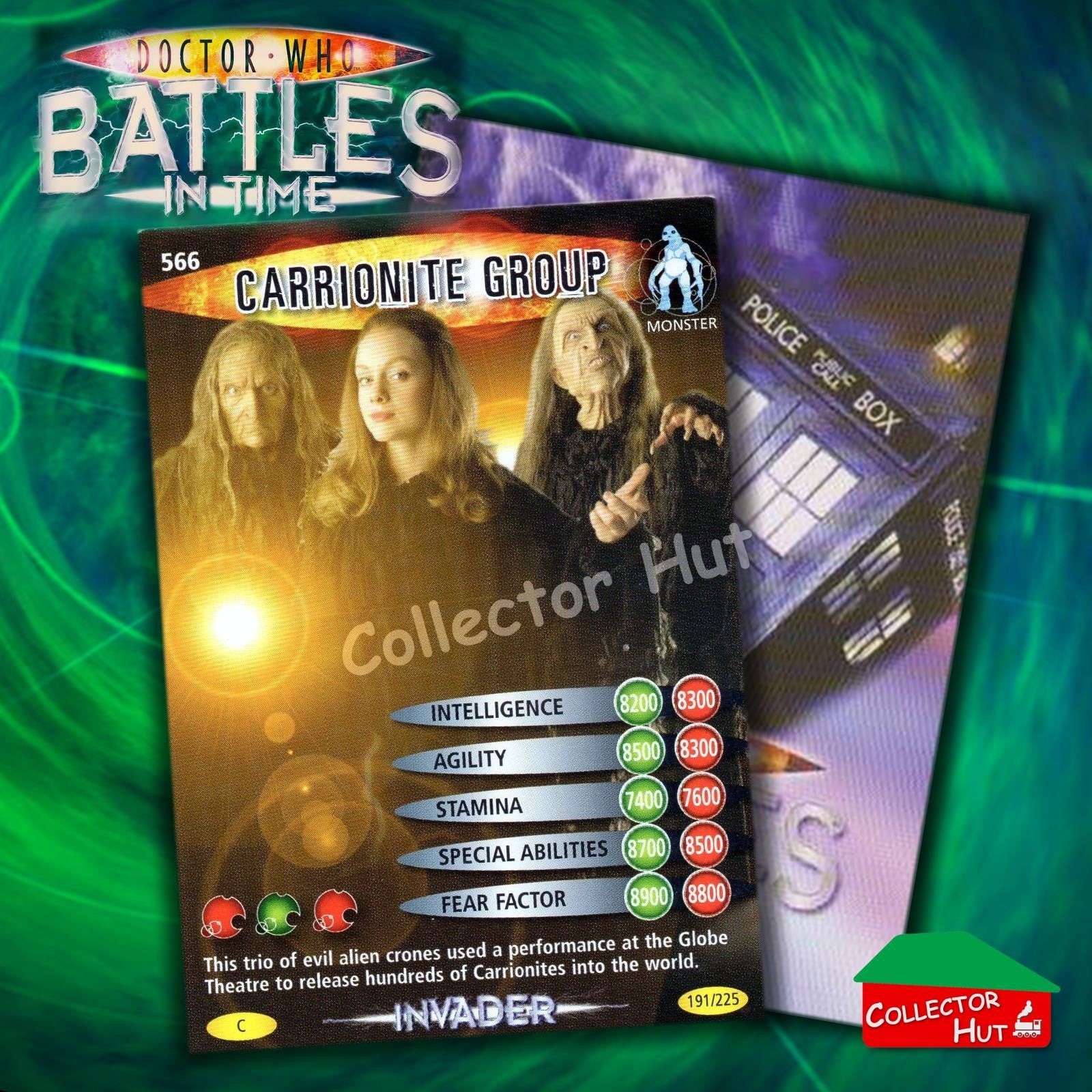 DOCTOR WHO Battles in Time #376-600 INVADER RARE & COMMON CARDS YOU CHOOSE