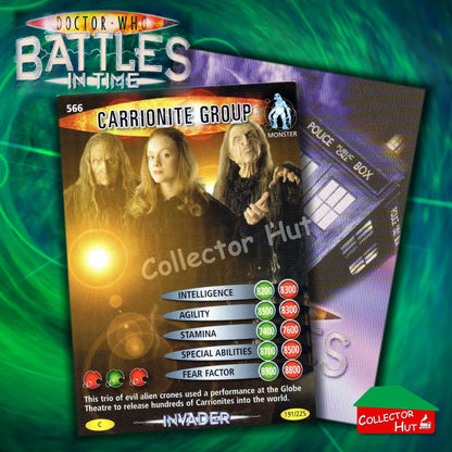 DOCTOR WHO Battles in Time #376-600 INVADER RARE & COMMON CARDS YOU CHOOSE