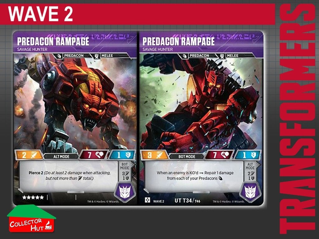 Transformers TCG CHARACTER Trading Cards All Waves