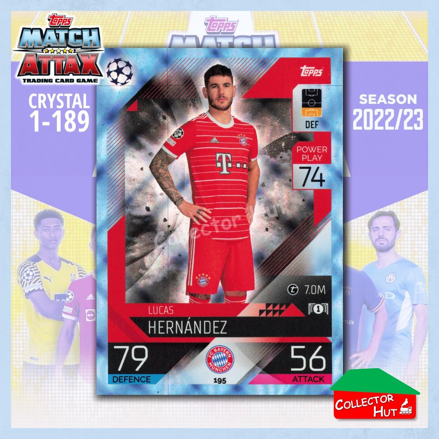 Topps Match Attax Europa Champions League 2022/23 Crystal Parallel Cards 190-387