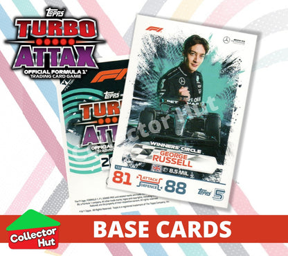 Topps Turbo Attax Formula 1 F1 2024 #1-166 Base Cards YOU CHOOSE