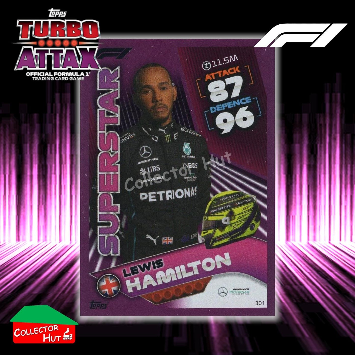 Topps Turbo Attax Formula 1 F1 2022 PINK GREEN RED Parallel Cards