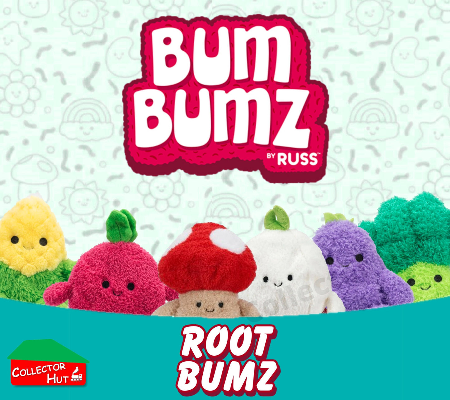 Bumbumz 7.5" Plush Root Bumz Choose Your Super Soft Character