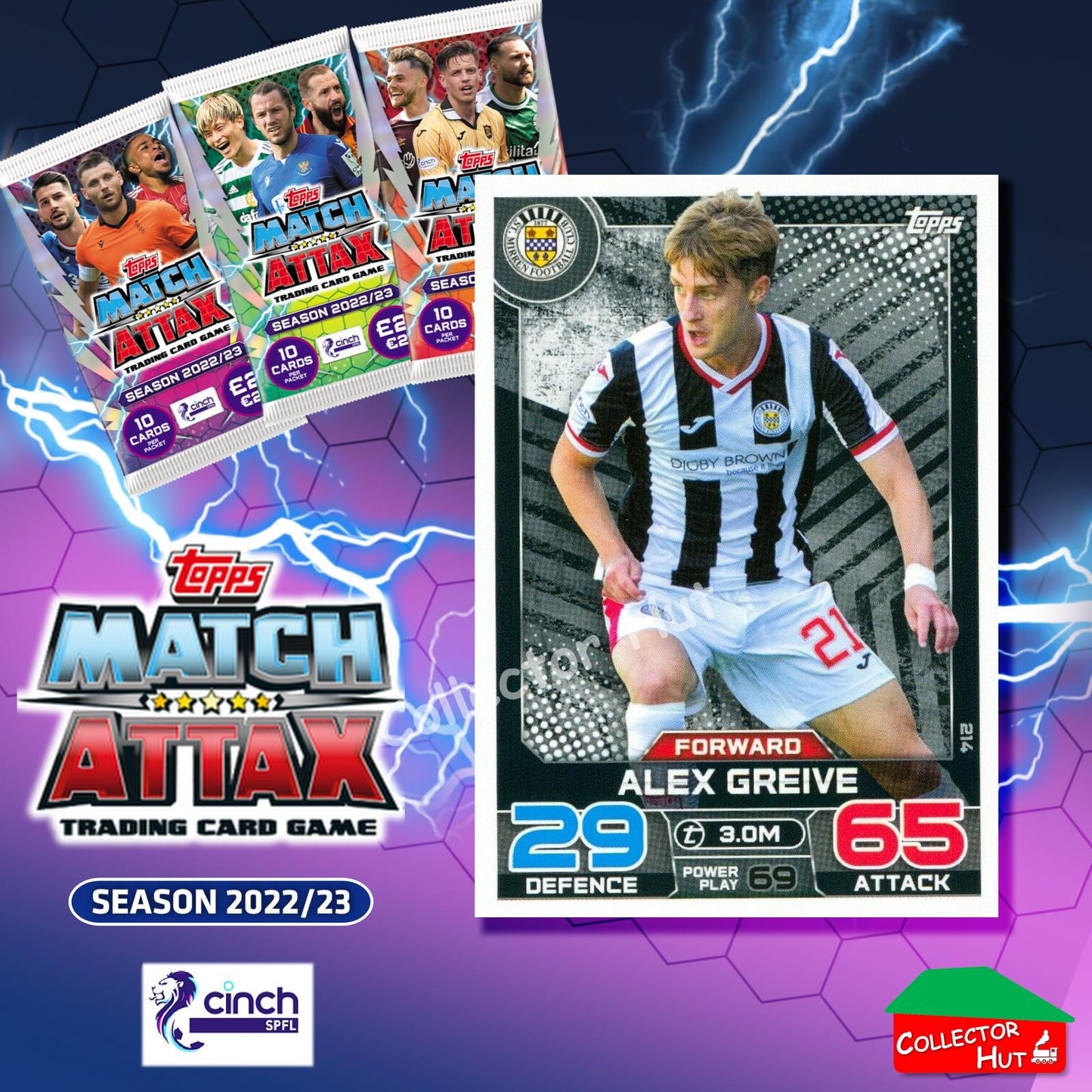 TOPPS MATCH ATTAX SPFL 2022/23 #163-264 Choose Your Card