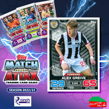 TOPPS MATCH ATTAX SPFL 2022/23 #163-264 Choose Your Card