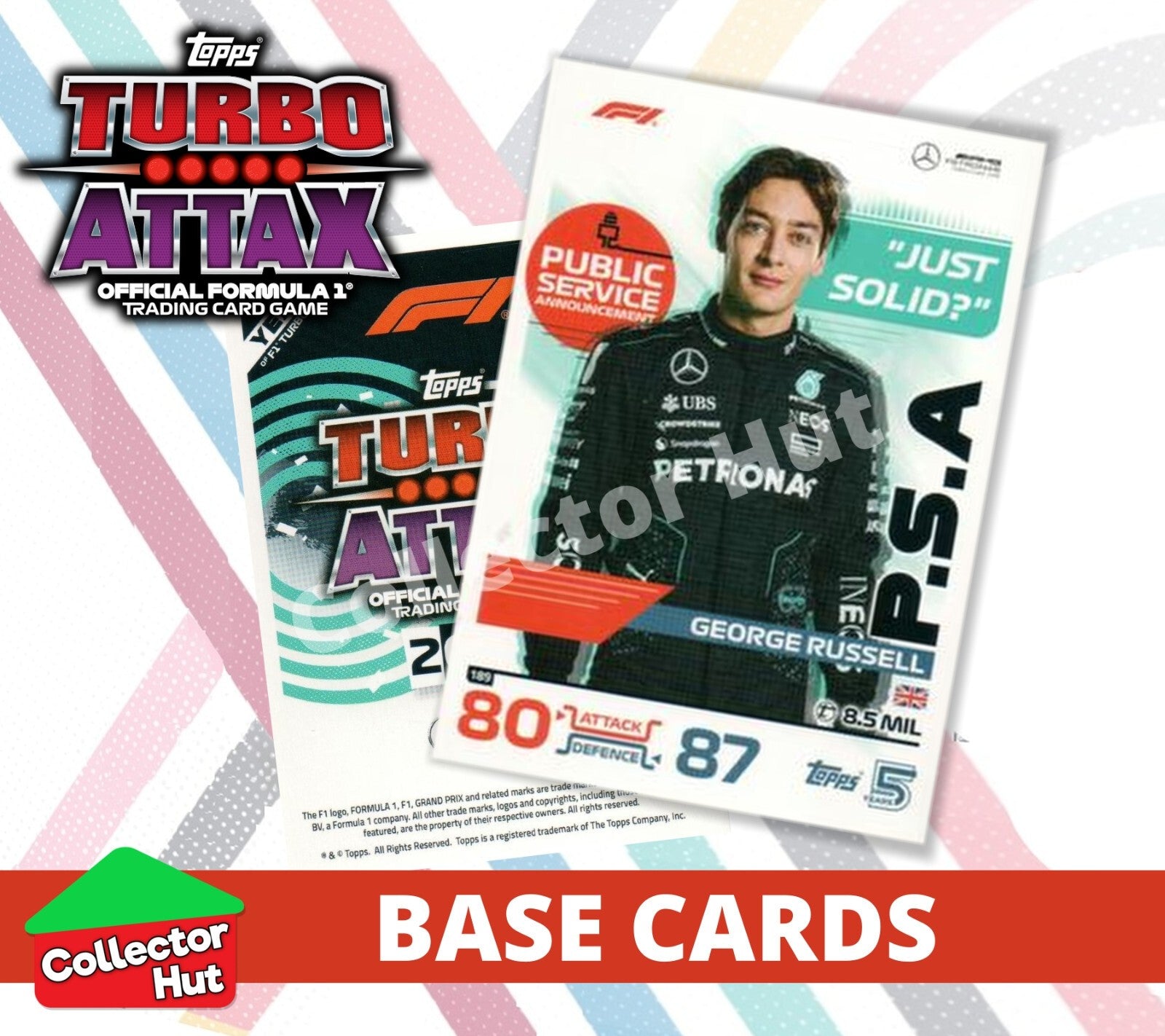 Topps Turbo Attax Formula 1 F1 2024 #167-312 Base Cards YOU CHOOSE
